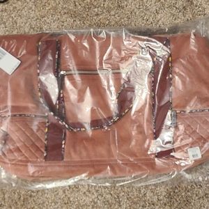 Vera Bradley large duffel blush fig